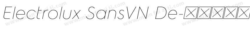 Electrolux SansVN De字体转换